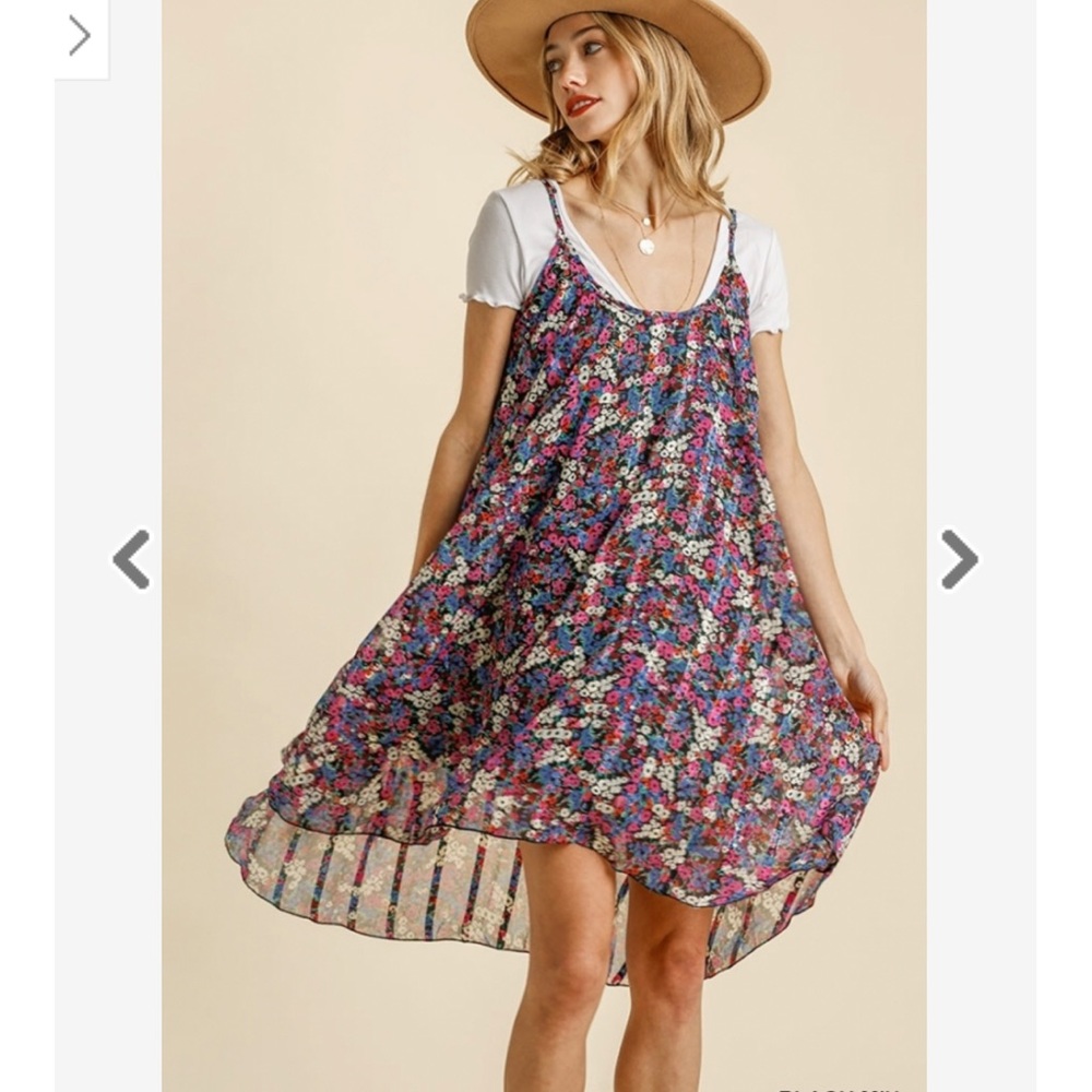 💥SALE💥Umgee - Floral Chiffon Dress